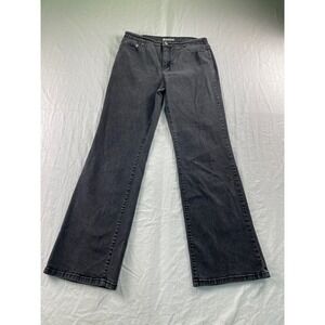 Levis 512 Perfectly Slimming Bootcut Jeans Faded Black Denim Womens 14 Medium